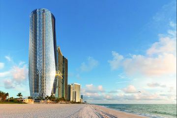 Rendering of Bentley Residences on the Sunny Isles Beach shoreline